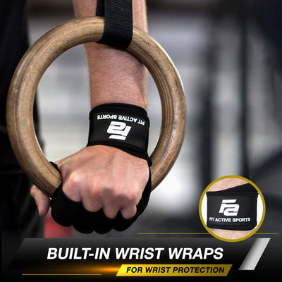 Fit Active Sports guantes en gimnasio estilo de vida mostrando comodidad