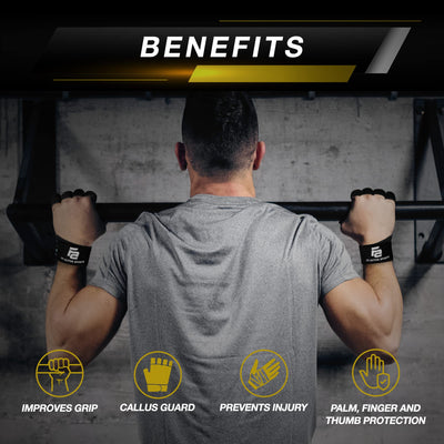 Fit Active Sports comparación de tamaño del guante con mano para guía