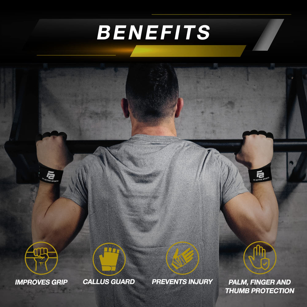 Fit Active Sports comparación de tamaño del guante con mano para guía