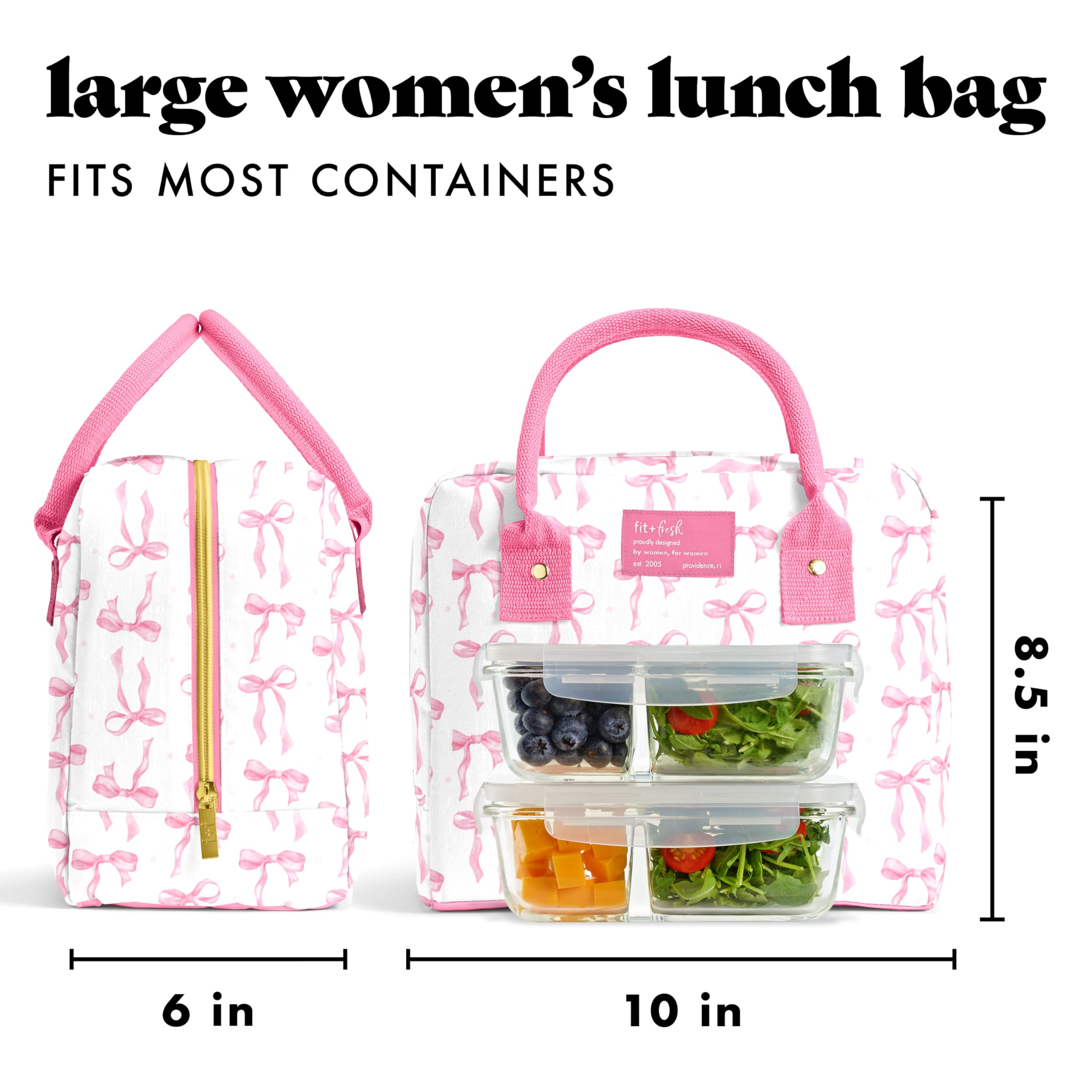 Fit & Fresh dos contenedores incluidos 1 taza y 2 tazas organizados
