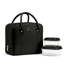 Fit & Fresh Bloomington frente negro mostrando diseño elegante y capacidad