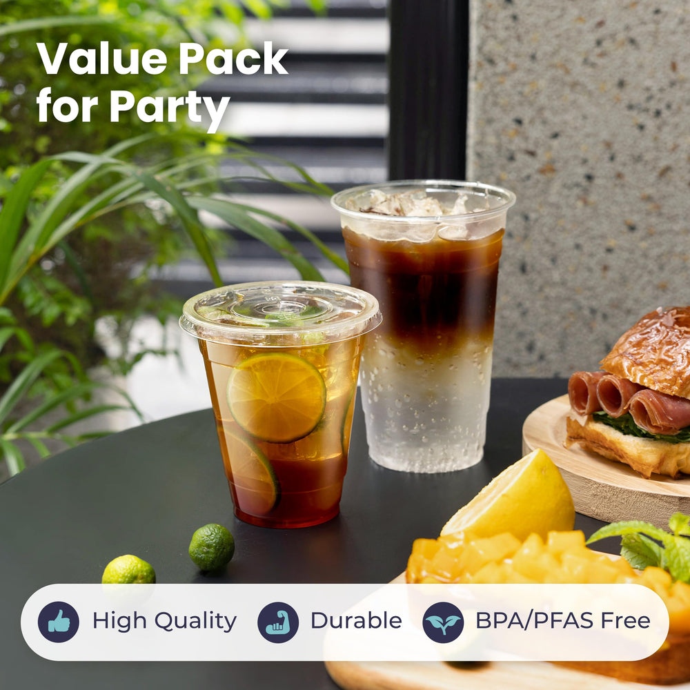 Fit Meal Prep vaso en mano para comparar tamaño y transporte fácil