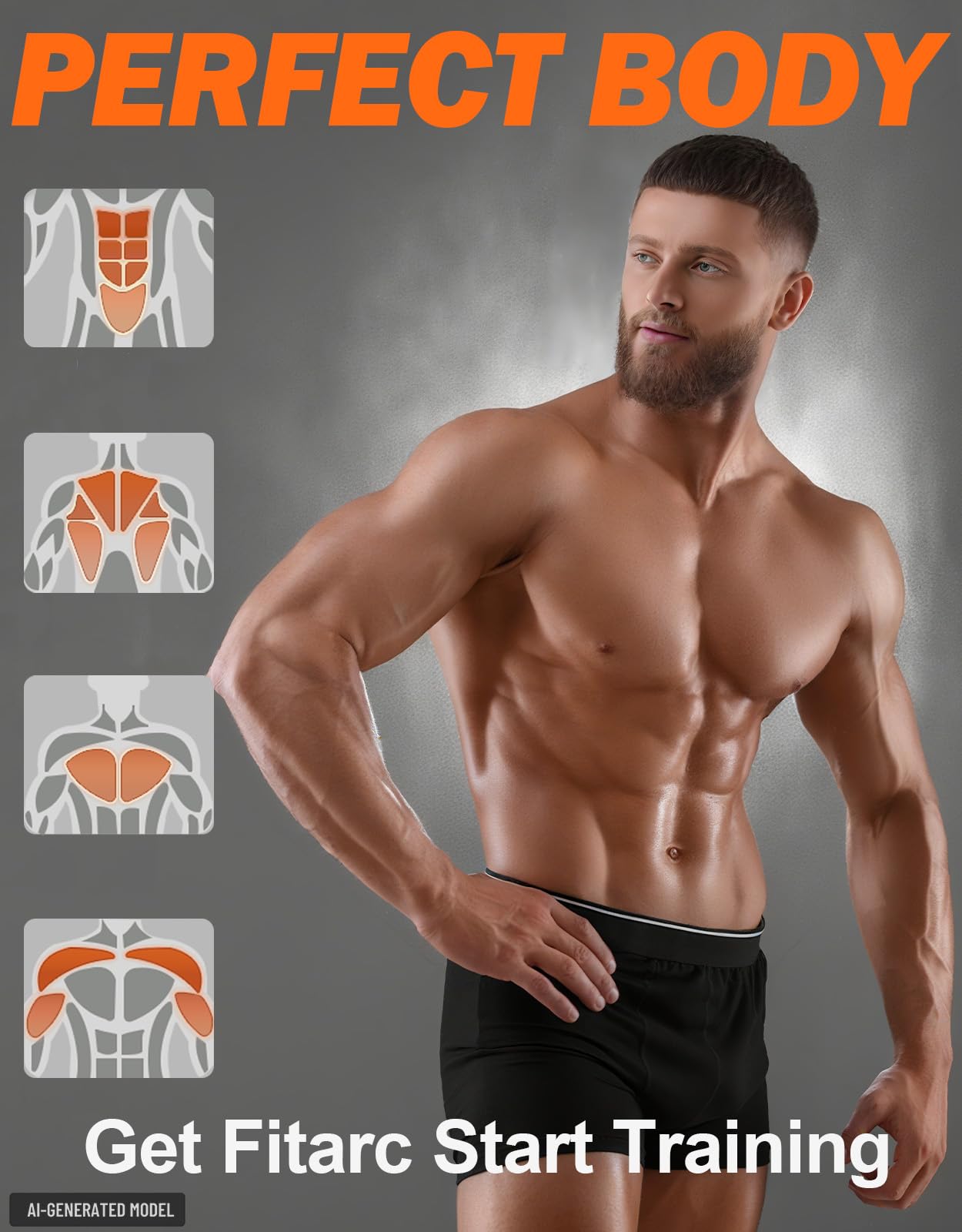 Fitarc barra recta comparativa de tamaño para medir escala y ergonomía