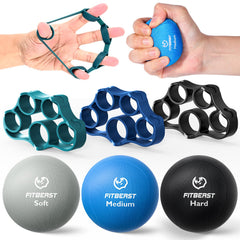 FitBeast vista frontal del kit mostrando 6 piezas y funda, ideal para entrenamiento