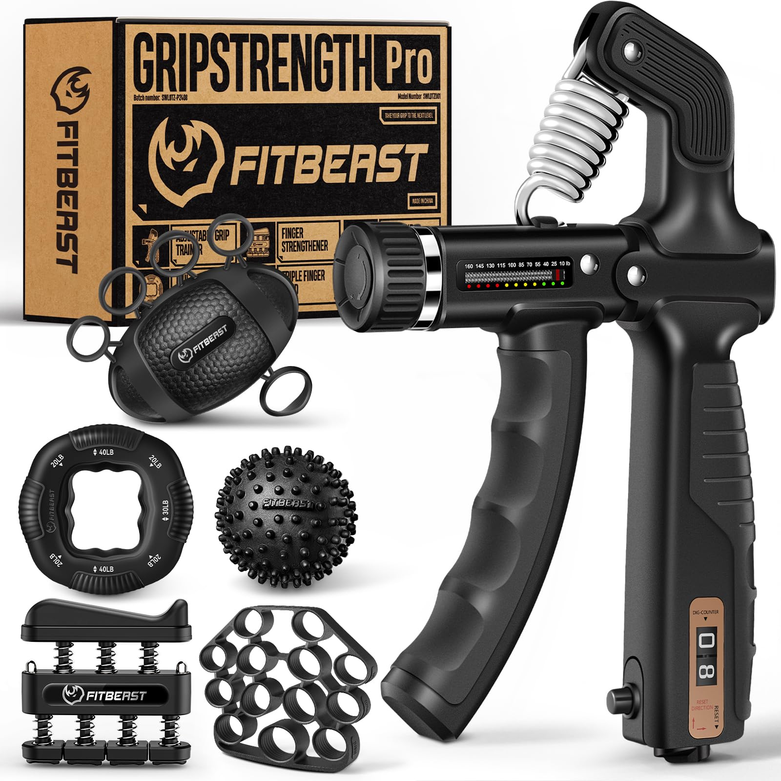 FitBeast frontal del empaque mostrando kit completo y beneficios