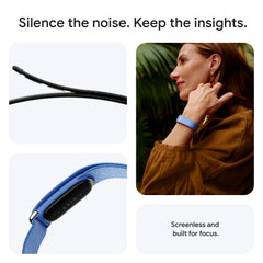 Fitbit Air pebble clasp close-up showing secure low-profile fasten