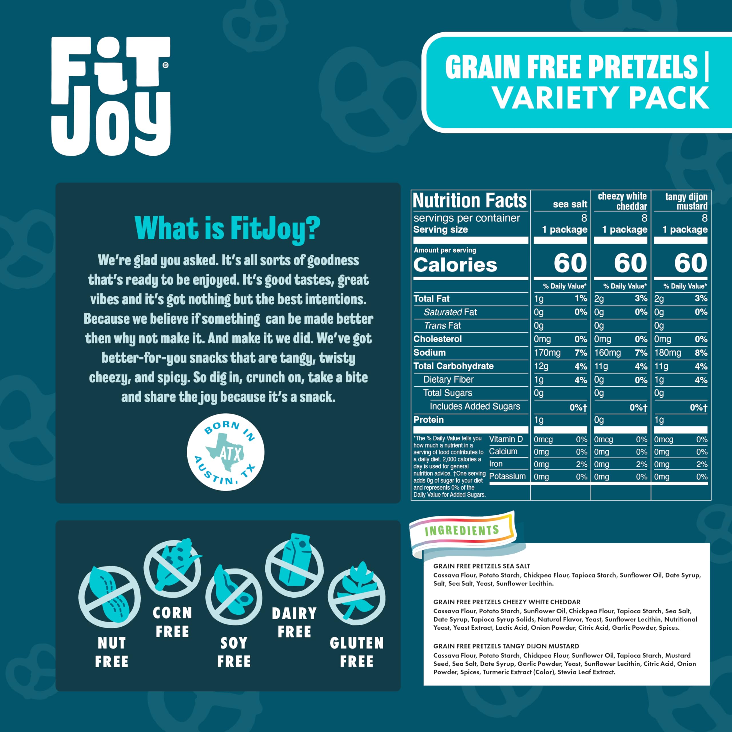 FitJoy tres sabores dispuestos para comparar apariencia y color