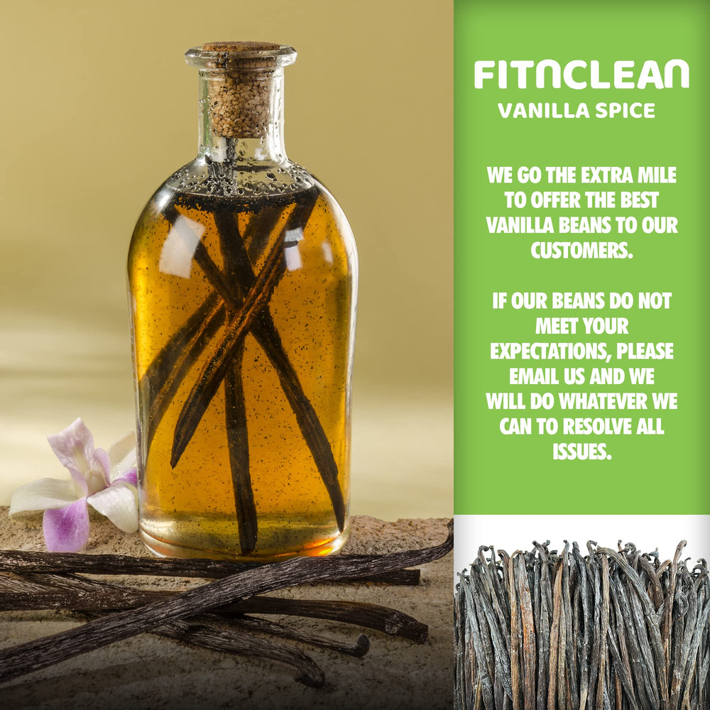 Vaina FITNCLEAN VANILLA cortada mostrando pulpa para extracción eficiente