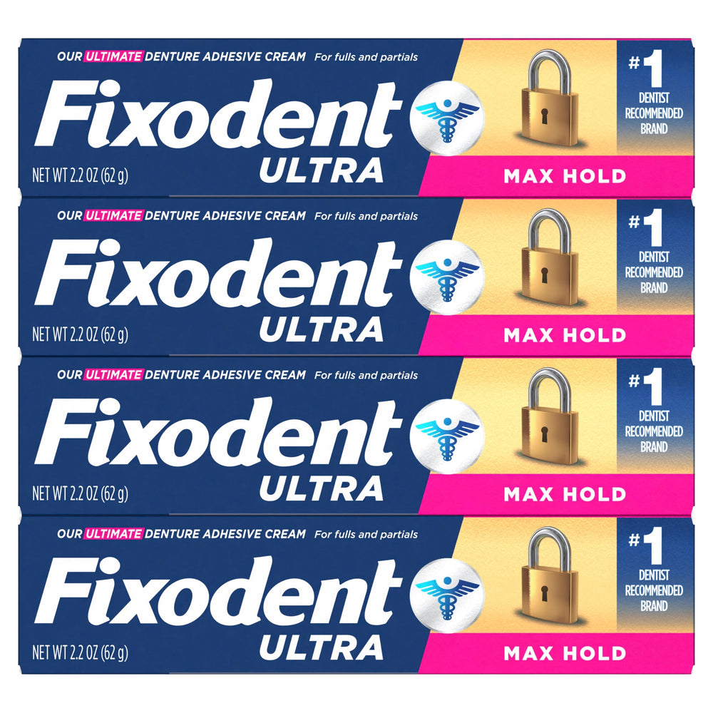 Fixodent escena de sonrisa confiada en contexto cotidiano