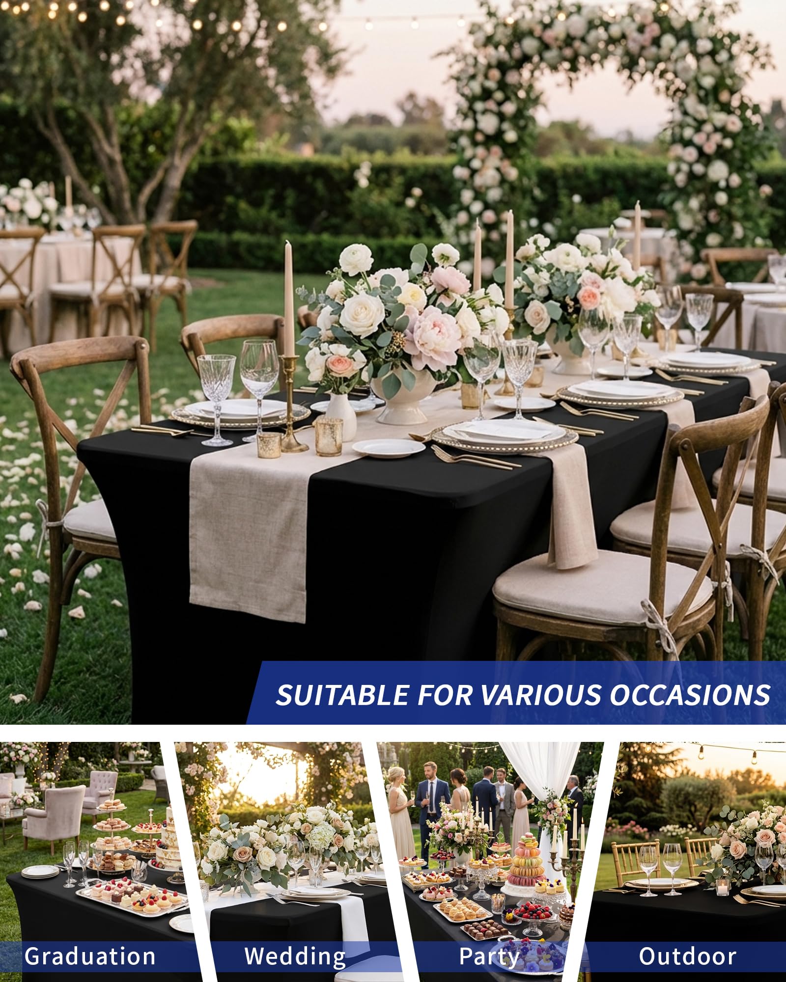 Fixwal mesa decorada en boda resaltando elegancia y protección del mantel