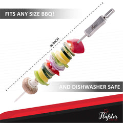 FLAFSTER KITCHEN patented push bar detail for safe finger-free food removal