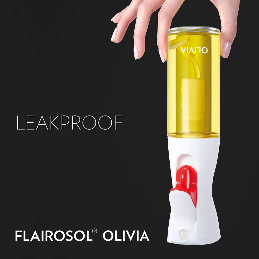 FLAIROSOL spray en mesa de cocina mejorando presentación del plato