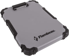 Flambeau clipboard front view showing secure writing surface and latch