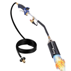 Flame King front view of torch kit showing full wand and hose — professional power