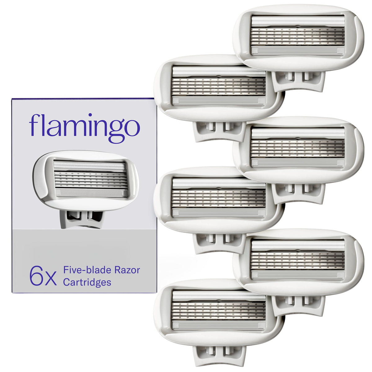 Flamingo cartucho frontal pack 6 mostrando diseño y compatibilidad mejor control