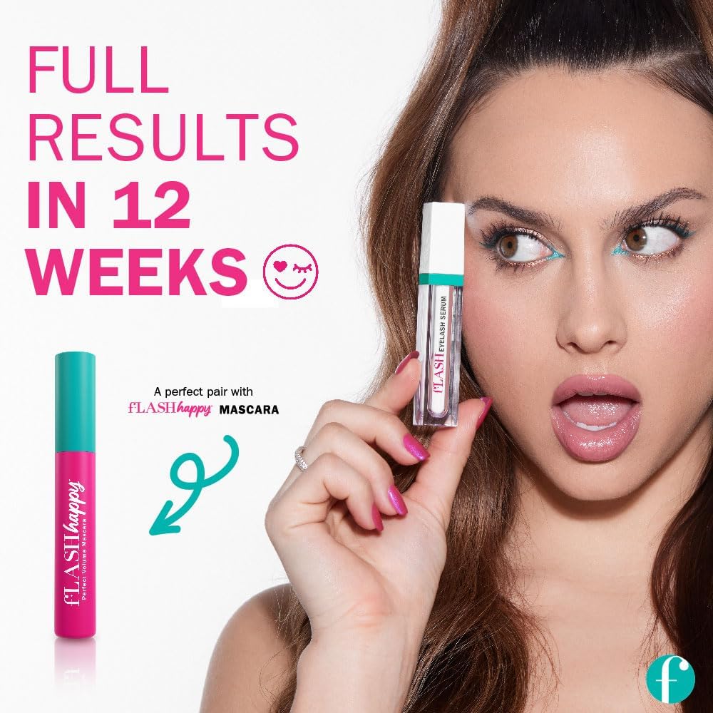 FLASHSERUM envase junto a regla para comparar el tamaño de 2 mL