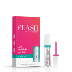 FLASHSERUM mini frasco frontal mostrando tamaño y diseño práctico