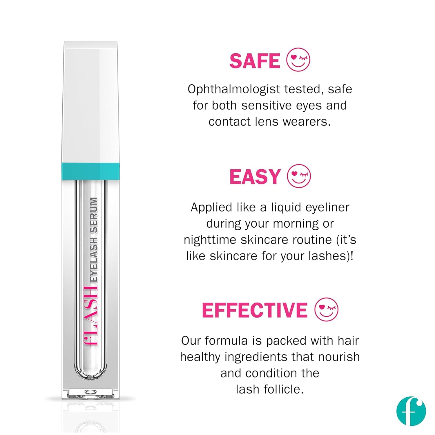 FLASHSERUM textura ligera del serum destacando absorción rápida
