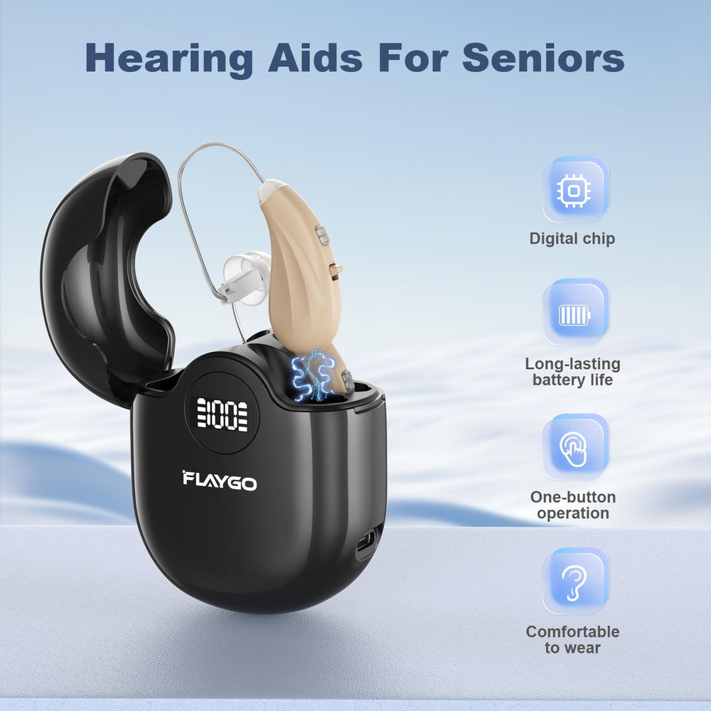 Flaygo close-up of earpiece detail highlighting clear sound components