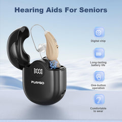Flaygo close-up of earpiece detail highlighting clear sound components