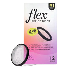 FLEX empaque frontal mostrando la caja, diseño claro y beneficio comodidad
