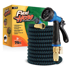 Flexi Hose front view showing compact packed hose and lightweight benefit