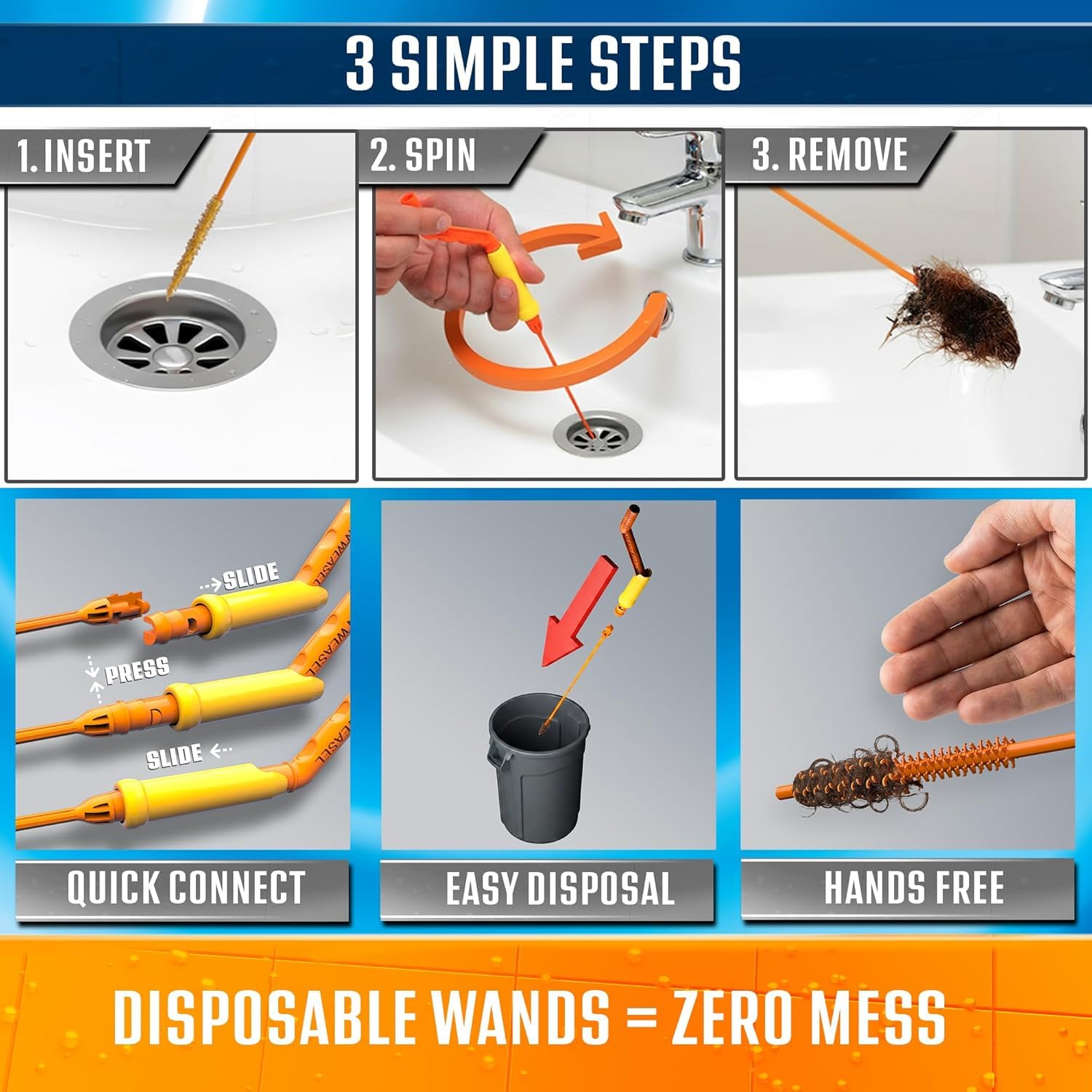 FlexiSnake mango Quick-Connect para giro cómodo y control seguro