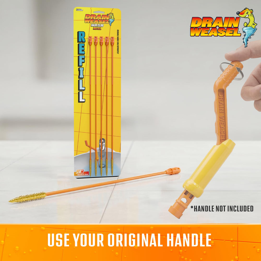 FlexiSnake conexión Quick-Connect al mango para cambio de varillas sin herramientas