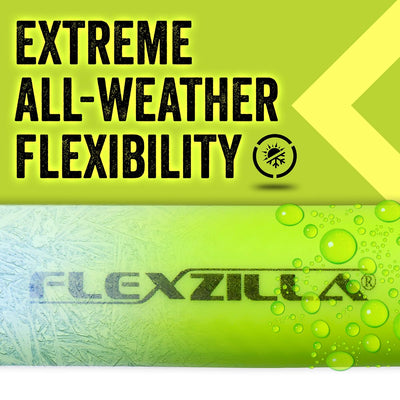 Flexzilla being used to water flowers showing easy maneuvering and gentle flow