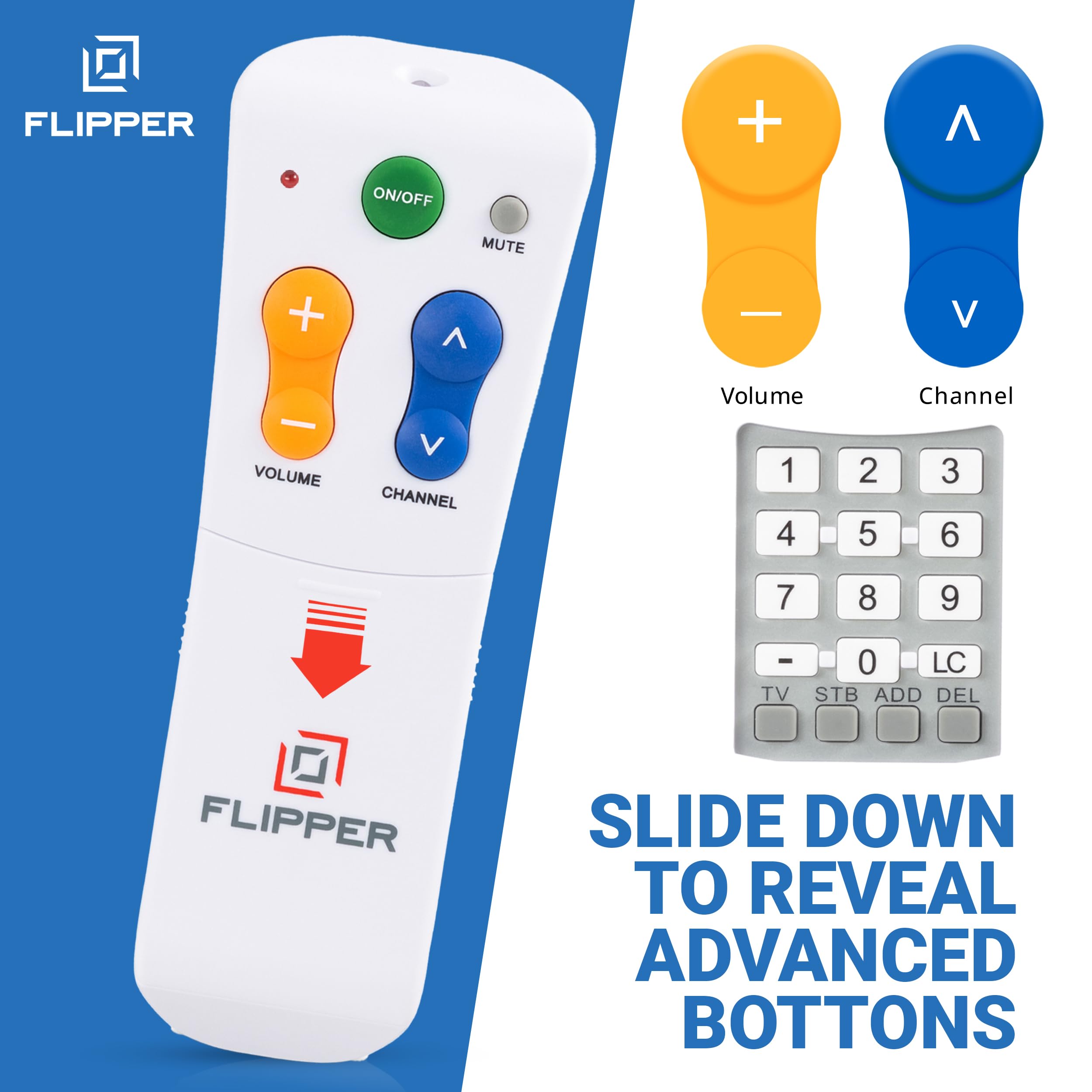 Flipper embalaje y etiqueta clara facilitando instalación para cuidadores