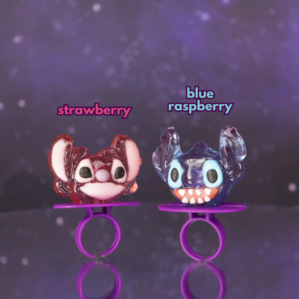 Flix Candy interior de la caja con distribución ordenada de los 18 anillos, presentación práctica