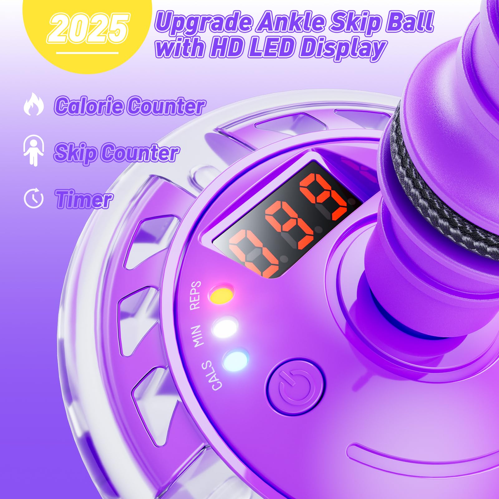 Flooyes LED wheel closeup highlighting bright lights and visual appeal while jumping