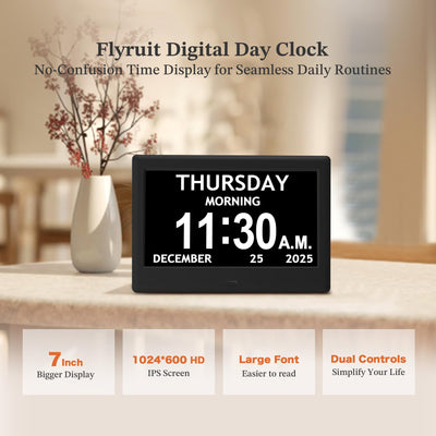 FLYRUIT close-up of IPS screen showing bold numbers, enhances visibility from afar