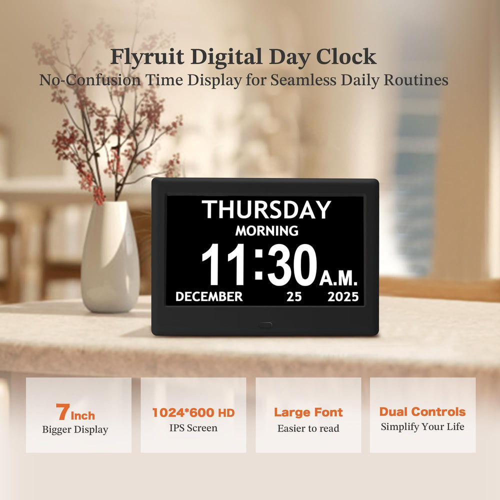 FLYRUIT close-up of IPS screen showing bold numbers, enhances visibility from afar