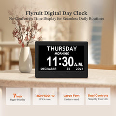 FLYRUIT close-up of IPS screen showing bold numbers, enhances visibility from afar