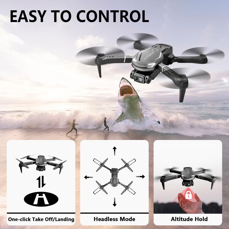 FLYVISTA primer plano de hélices y protecciones para mayor seguridad