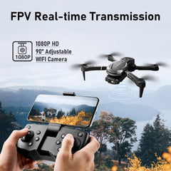 FLYVISTA detalle de la cámara 1080P ajustable para mejores tomas aéreas