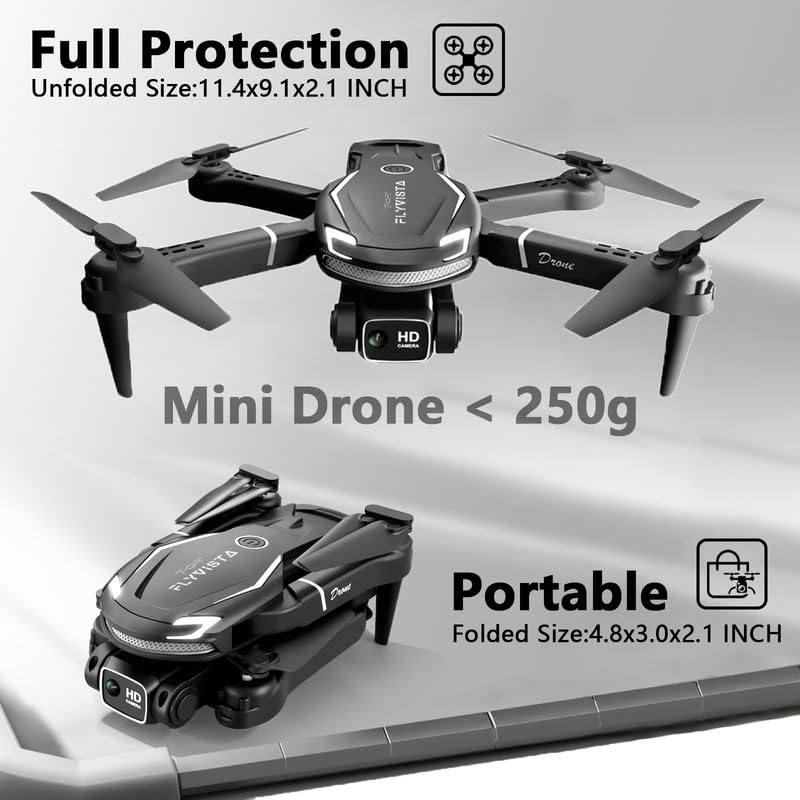 FLYVISTA dos baterías 1800mAh listas para alternar y ampliar tiempo de vuelo
