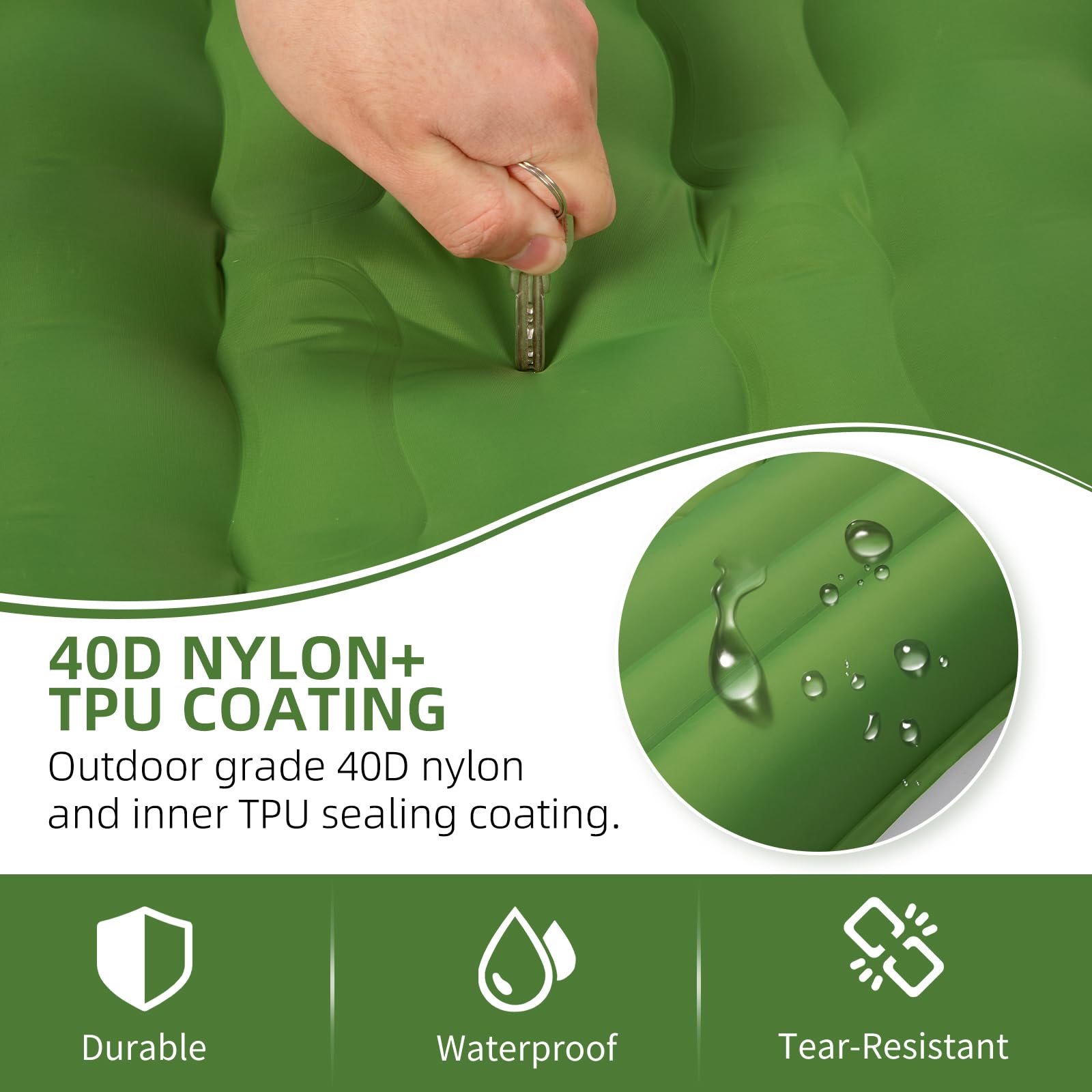 FNARMW foot pump in use inflating pad quickly and hands-free