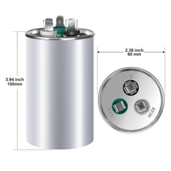 FOCSPROD etiqueta visible con especificaciones 45+5 uF y voltaje 440V para seguridad