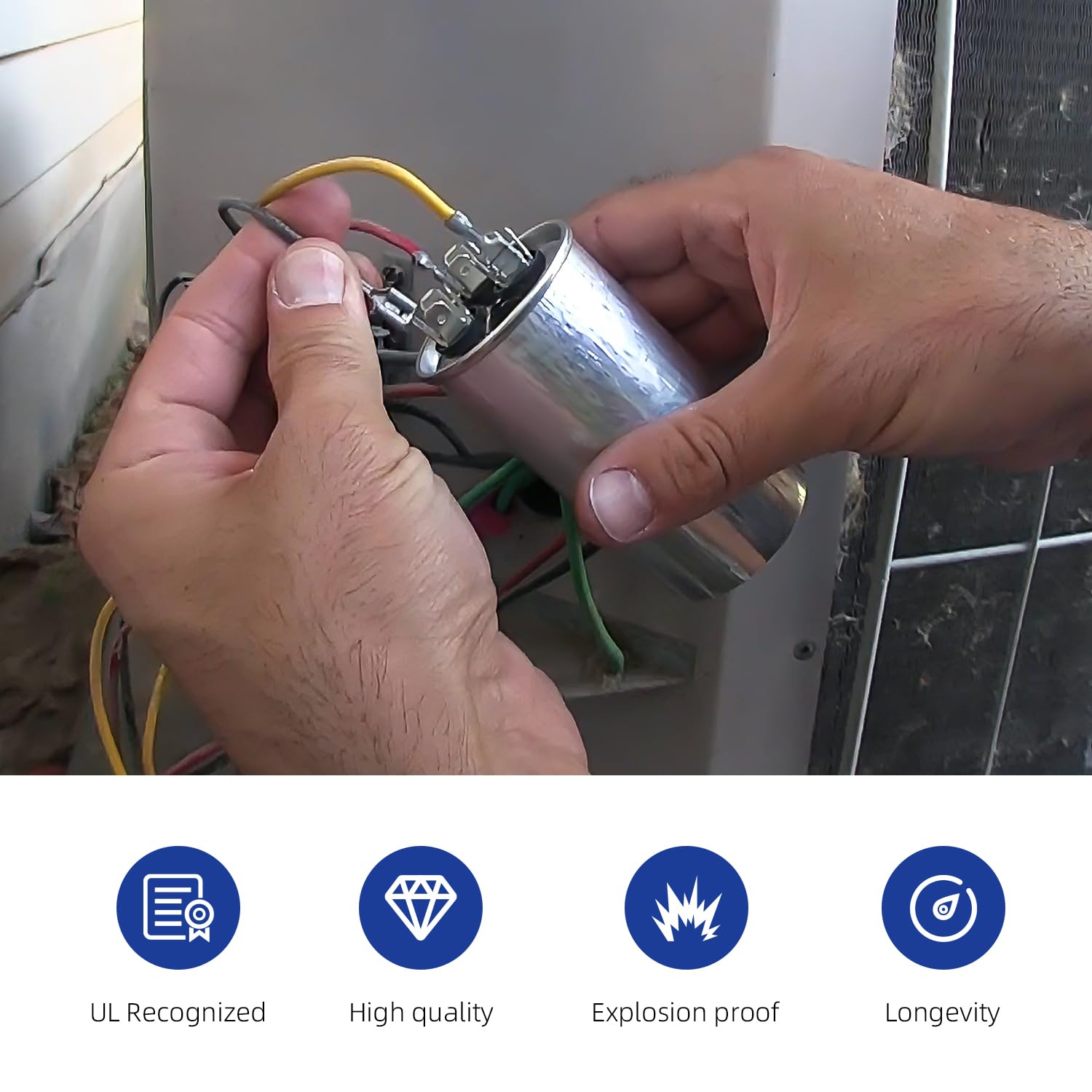 FOCSPROD instalado en unidad HVAC mostrando ajuste y funcionamiento fiable