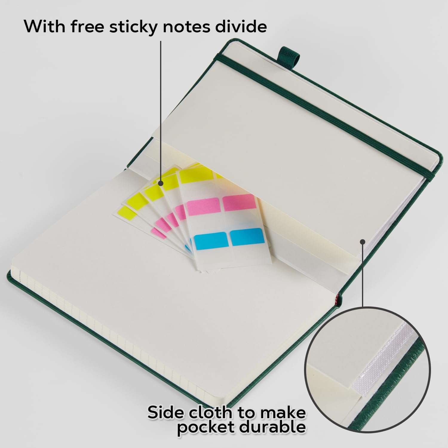 FOCUS DAY detalle de etiqueta índice multicolor para organización rápida