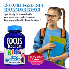 Focus Factor etiqueta con lista de ingredientes y perfil de nutrientes claro