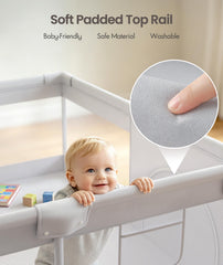 Fodoss playpen mesh side close-up providing visibility and airflow benefit