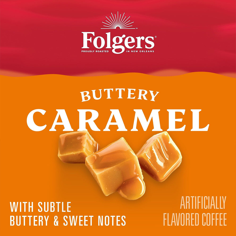 Folgers escena de desayuno con cápsulas y taza para inspirar consumo