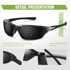 Foliful gafas en corredor, ajuste seguro y confort durante running