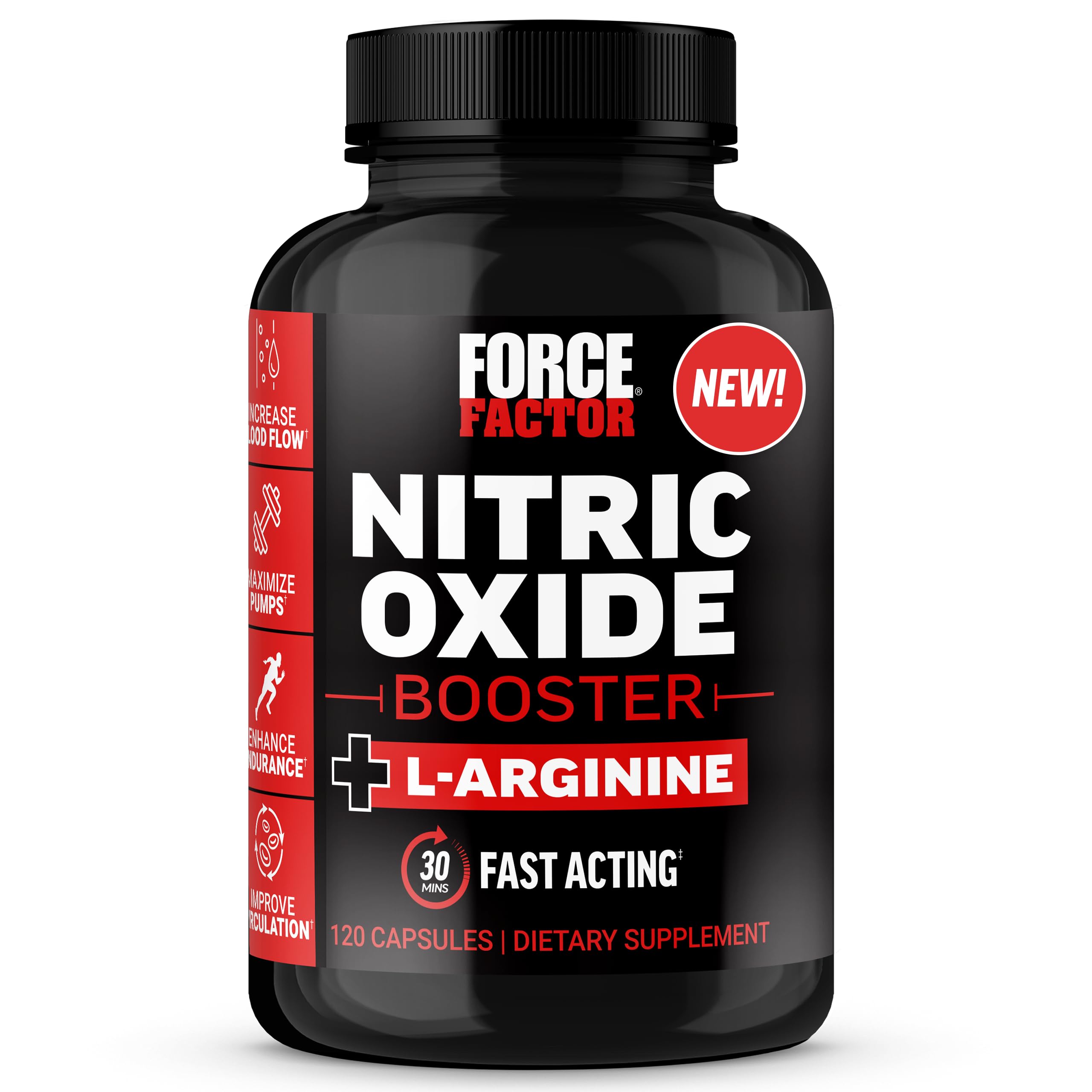 Force Factor envase frontal mostrando fórmula y marca, confianza y claridad