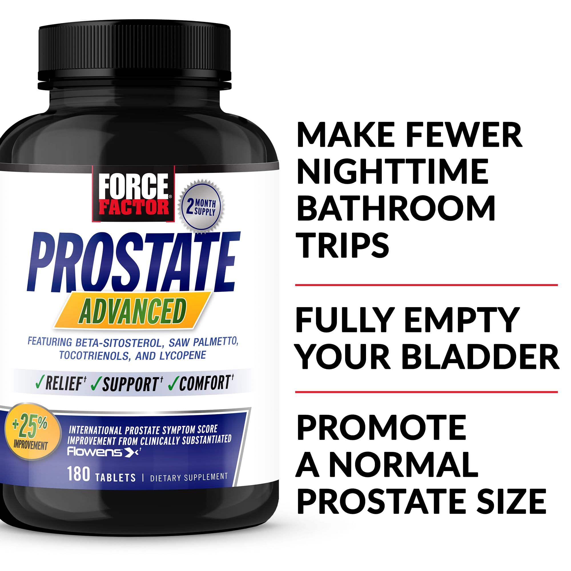 Force Factor etiqueta con ingredientes clave y dosificación clara