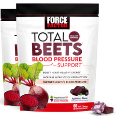 Force Factor Total Beets vista frontal mostrando el envase y beneficios visibles