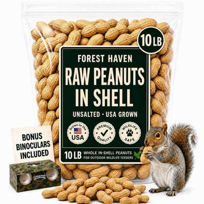 Forest Haven front of bag showing brand and 10 lb wildlife feed